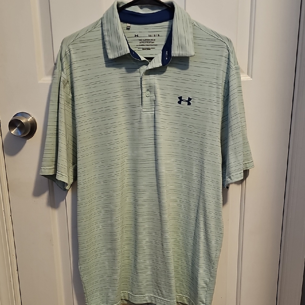 Under Armour Men's Light Green Polo Shirt